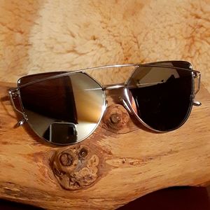 2 for $7. Silver cat eye Sunglasses